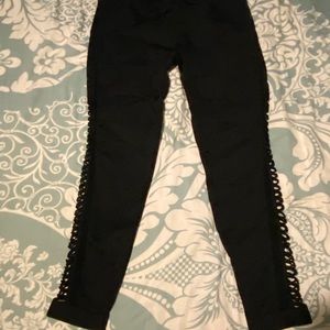 Marika Leggings with Criss-Cross Sides